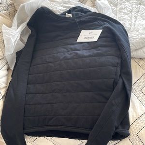 Zyia black combo pocket sweatshirt